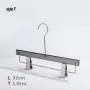 Free Customization Logo 1pcs High Quality Grey Acrylic Hangers, Made of Gray Acrylic with Clip for a Luxurious Look and Feel with Swivel Hook (Pants) for Women,Children and Men Free Customization Logo 1pcs High Quality Grey Acrylic Hangers, Made of Gray Acrylic with Clip for a Luxurious Look and Feel with Swivel Hook (Pants) for Women,Children and Men