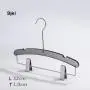 Free Customization Logo 1pcs High Quality Grey Acrylic Hangers, Made of Gray Acrylic with Clip for a Luxurious Look and Feel with Swivel Hook (Pants) for Women,Children and Men Free Customization Logo 1pcs High Quality Grey Acrylic Hangers, Made of Gray Acrylic with Clip for a Luxurious Look and Feel with Swivel Hook (Pants) for Women,Children and Men