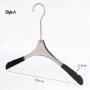 Free Customization Logo 1pcs High Quality Grey Acrylic Hangers, Made of Gray Acrylic with Velvet for a Luxurious Look and Feel with Swivel Hook (Shirt) for Women