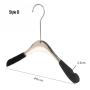 Free Customization Logo 1pcs High Quality Grey Acrylic Hangers, Made of Gray Acrylic with Velvet for a Luxurious Look and Feel with Swivel Hook (Shirt) for Women