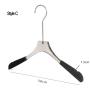 Free Customization Logo 1pcs High Quality Grey Acrylic Hangers, Made of Gray Acrylic with Velvet for a Luxurious Look and Feel with Swivel Hook (Shirt) for Women