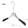 Free Customization Logo 1pcs High Quality Grey Acrylic Hangers, Made of Gray Acrylic with Velvet for a Luxurious Look and Feel with Swivel Hook (Shirt) for Women