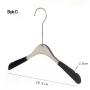 Free Customization Logo 1pcs High Quality Grey Acrylic Hangers, Made of Gray Acrylic with Velvet for a Luxurious Look and Feel with Swivel Hook (Shirt) for Women