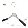 Free Customization Logo 1pcs High Quality Grey Acrylic Hangers, Made of Gray Acrylic with Velvet for a Luxurious Look and Feel with Swivel Hook (Shirt) for Women