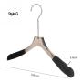 Free Customization Logo 1pcs High Quality Grey Acrylic Hangers, Made of Gray Acrylic with Velvet for a Luxurious Look and Feel with Swivel Hook (Shirt) for Women