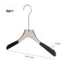 Free Customization Logo 1pcs High Quality Grey Acrylic Hangers, Made of Gray Acrylic with Velvet for a Luxurious Look and Feel with Swivel Hook (Shirt) for Women