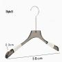 Free Customization Logo 1pcs High Quality Grey Acrylic Hangers, Made of Gray Acrylic with Wrapped Rope for a Luxurious Look and Feel with Swivel Hook (Shirt) for Women