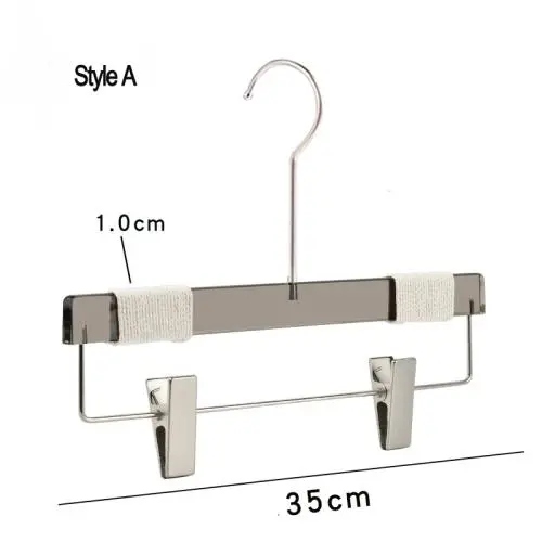 Free Customization Logo 1pcs High Quality Grey Acrylic Hangers with Clip, Made of Gray Acrylic and Wrapped Rope for a Luxurious Look and Feel with Swivel Hook (Pants) for Women,Children and Men Free Customization Logo 1pcs High Quality Grey Acrylic Hangers with Clip, Made of Gray Acrylic and Wrapped Rope for a Luxurious Look and Feel with Swivel Hook (Pants) for Women,Children and Men