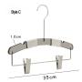 Free Customization Logo 1pcs High Quality Grey Acrylic Hangers with Clip, Made of Gray Acrylic and Wrapped Rope for a Luxurious Look and Feel with Swivel Hook (Pants) for Women,Children and Men