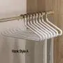 Portable Dryer PVC Heavy Duty Slacks/Trousers Pants Hangers Open Ended Hanger Easy Slide Organizers, Metal Rod with a Large Diameter, Chrome and Multiple Color Friction