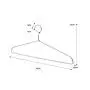 10 Extra Wide 20"/50cm Heavy Duty Aluminum Clothes Hangers for XL XXL and Larger Sizes