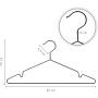 pamo Matte Black Metal Clothes Hangers - 20 packs Stainless Steel Black Hangers multiple size available- Nickel on black plated Coated, Scratch- and Rust-Resistant - Space Saving Clothes Hanger pamo Matte Black Metal Clothes Hangers - 20 packs Stainless Steel Black Hangers multiple size available- Nickel on black plated Coated, Scratch- and Rust-Resistant - Space Saving Clothes Hanger