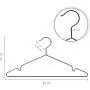 pamo Matte Black Metal Clothes Hangers -  20 packs Stainless Steel Black Hangers multiple size available- Nickel on black plated Coated, Scratch- and Rust-Resistant - Space Saving Clothes Hanger