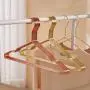 Matte Black, Gold, Rose Gold Metal Clothes Hangers -  20 packs Metal Hangers multiple size available- Chrome plated, Scratch- and Rust-Resistant - Space Saving Clothes Hanger