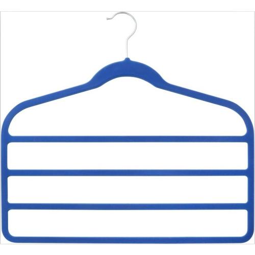 Magic Multi Layer Pants Drying Flocking Hanger Trousers Space Saver Scarf Hanger 