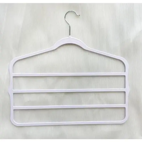 Speed Pants Hanger， Multilayer Pants Hangers Trouser Hangers S Shaped Non Slip Stainless Steel Metal Hangers Space Saving Closet Storage for Tie Scarf Shock Jeans Towel Clothes（6Pack ）