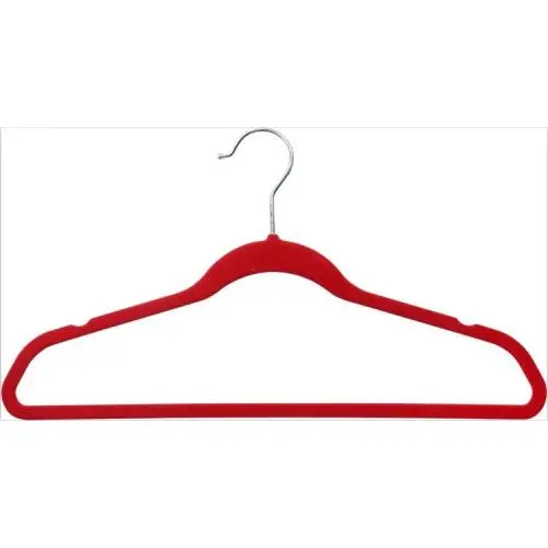 High Quality Velvet Hangers For Clothes Kid's and baby flocked non-slip velvet hangers	