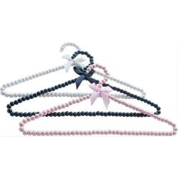 shiny and beautiful pearl white clothes hanger, 3pcs