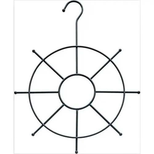 Clock Shape Multifunctional PVC coated towel scarf hanger for drying display Clock Shape Multifunctional PVC coated towel scarf hanger for drying display