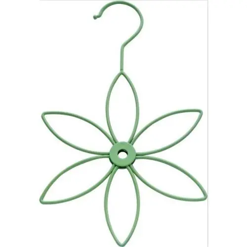 Factory direct sales Blossom Green Flocking Velvet Scarf Hangers 6 holes Factory direct sales Blossom Green Flocking Velvet Scarf Hangers 6 holes