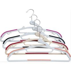 plastic white hanger new pp raise product new product plastic black hanger