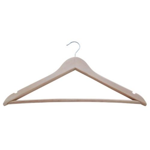 High quality custom cedar wood clothes hangers with bar Wooden Clothes Hangers	