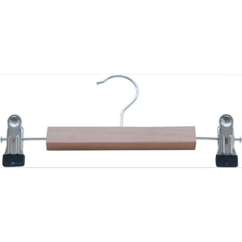 Large flat hook multicolor Solid wooden pants hange Wooden Pants Hangers	