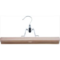 High quality wooden pants hanger trouser hanger skirt hanger with clips Wooden Pants Hangers	