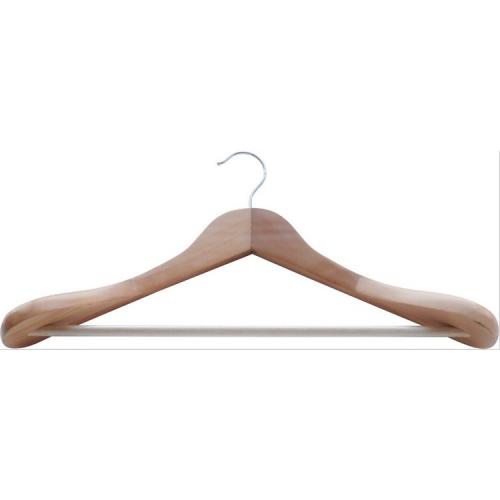High Quality Logo Printed Hotel Supplies Wooden Clothes Hanger For Hotel  Wooden Clothes Hangers	