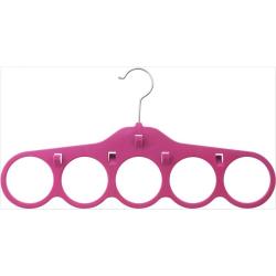 adult velvet hanger with flocking for scarf scarves towel tie