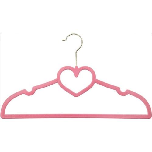 Premium Non Slip Velvet Hangers Flocked non-slip velvet plastic clothes hangers	