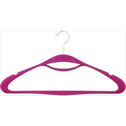 Home Collection Flocked Velvet Hanger for Clothes Flocked non-slip velvet plastic clothes hangers	