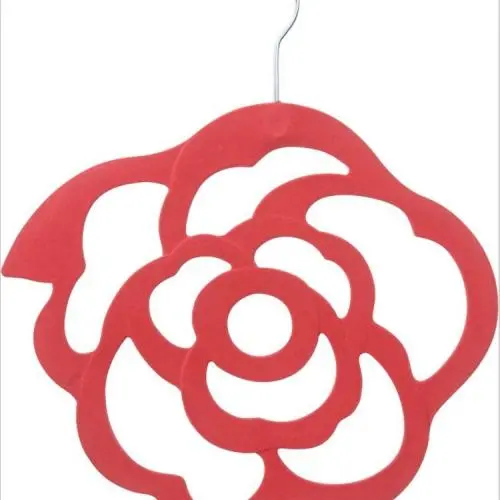 Flower Shape Velvet Circular Clothes Hanger Flower Shape Velvet Circular Clothes Hanger