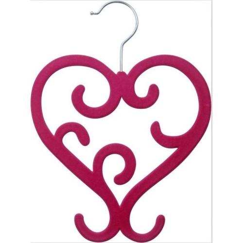 manufacturer heart shape loveliness scarf hanger velvet