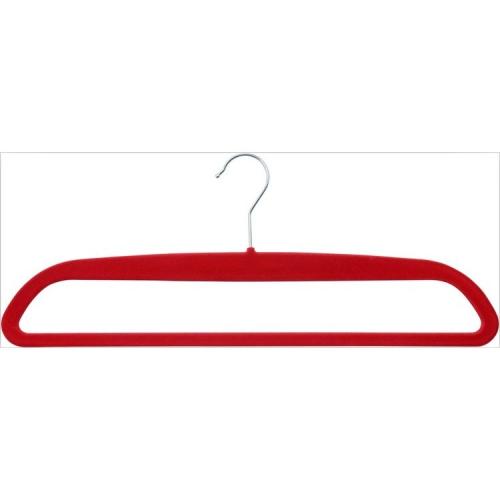 Supplier wholesale black multipurpose velvet pants clothes hangers Velvet Pants Hanger	