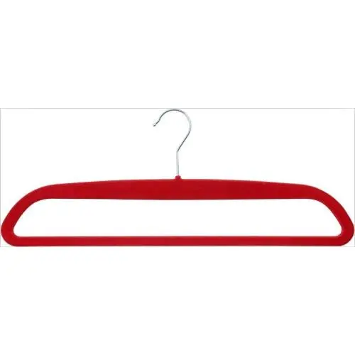 Supplier wholesale black multipurpose velvet pants clothes hangers Velvet Pants Hanger	