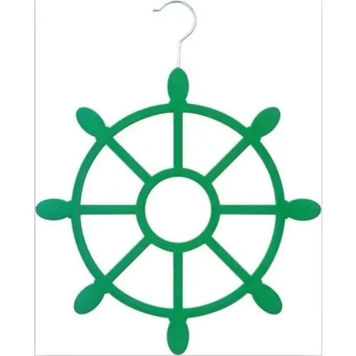 Home Collections Green Velvet Peace Wheel Flocked Scarves Hanger Non slip Style Home Collections Green Velvet Peace Wheel Flocked Scarves Hanger Non slip Style