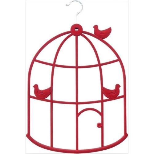 New hot-selling birdcage scarf velvet hanger/ flocking hanger/plastic scarf 