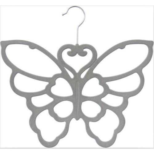 Butterfly Shape Velvet Circular Clothes Hanger 