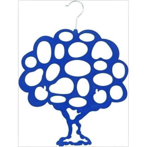 Tree shape non-slip velvet hanger scarf holder