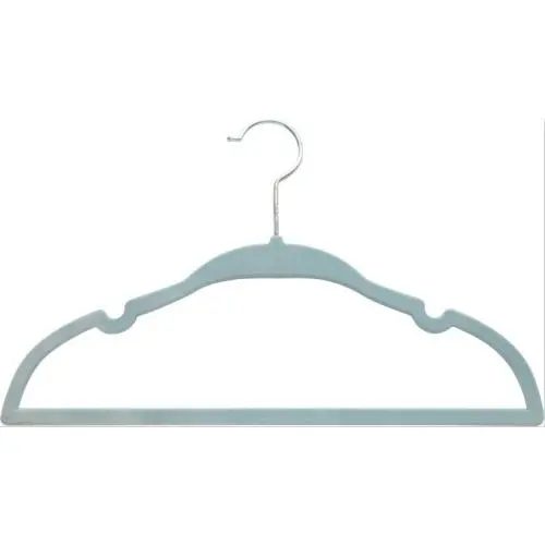 New arrival Anti Slip Velvet Hangers Amazon hot sale 360 Degree Swivel Hook Kids & baby flocked non-slip velvet plastic clothes hangers	