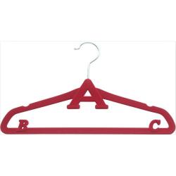 Pack of 50 Velvet slimline Space Saving Velvet plastic hanger Kids & baby flocked non-slip velvet plastic clothes hangers	