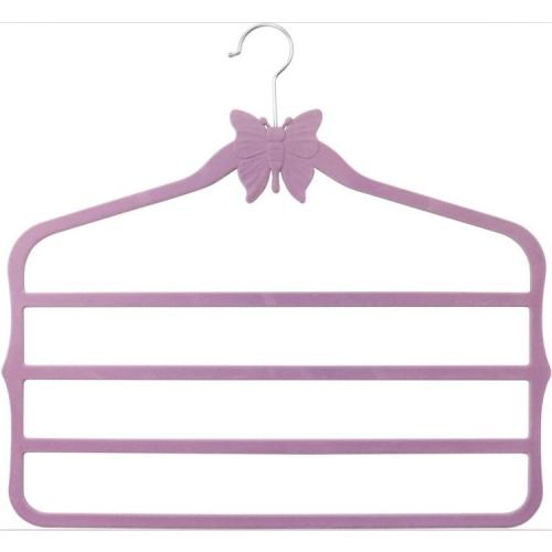 Top quality velvet scarf hanger flocked pants hanger