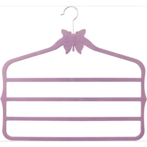 Top quality velvet scarf hanger flocked pants hanger Top quality velvet scarf hanger flocked pants hanger